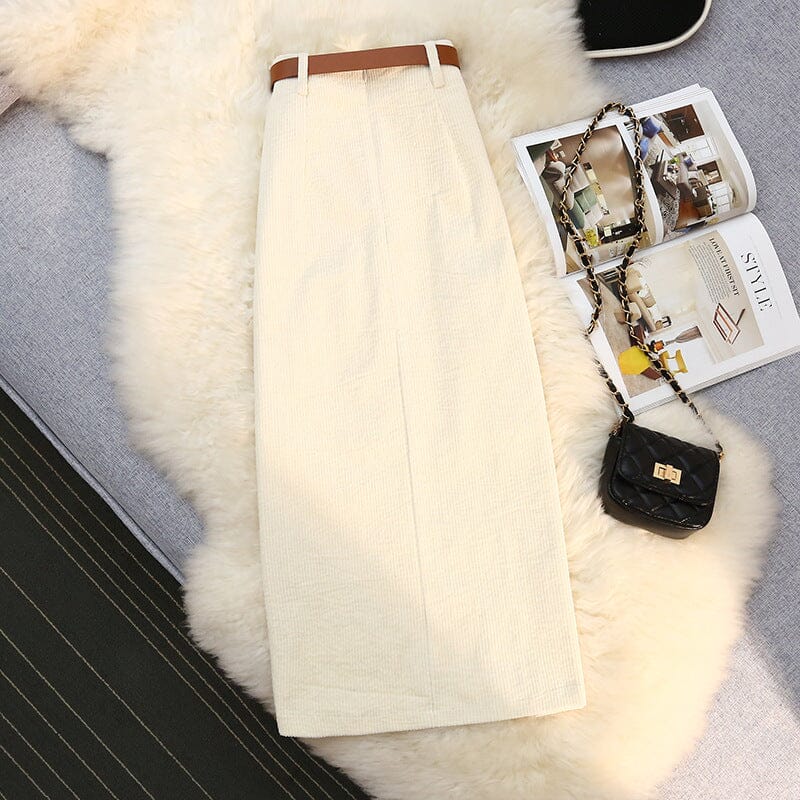 Waisted Maxi Dress Bottoms Lomiraq Beige L