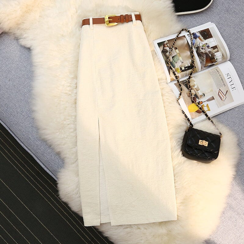 Waisted Maxi Dress Bottoms Lomiraq Beige XL