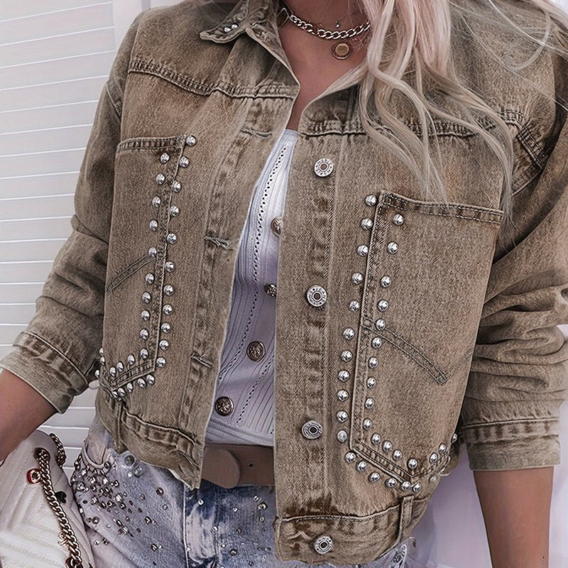 Rivet Studded Denim Jacket