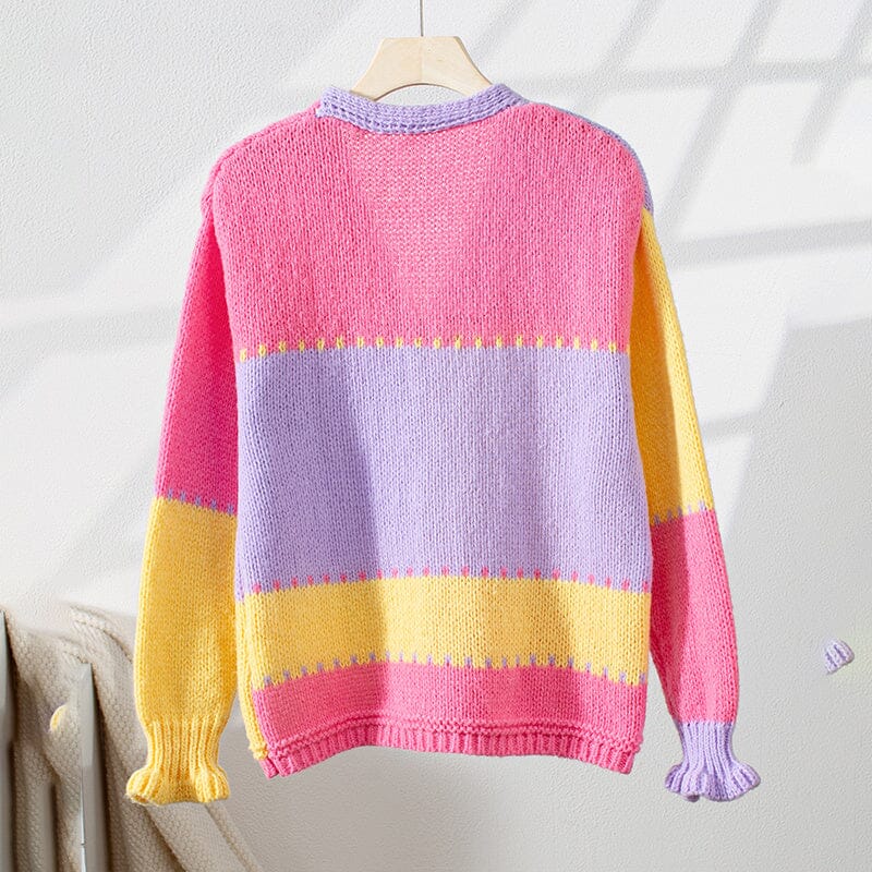 Knit Cardigan Sweater Outerwear & Jackets Lomiraq