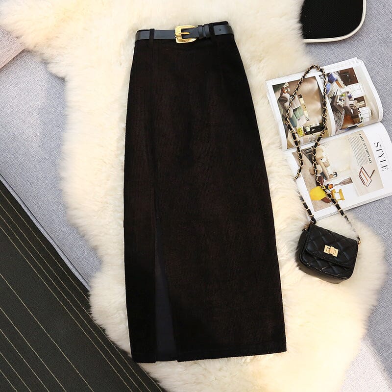 Waisted Maxi Dress Bottoms Lomiraq Black L