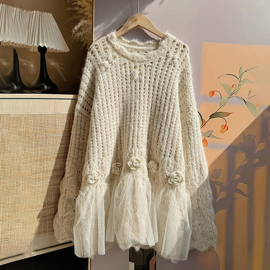Round Neck Long Sleeve Sweater Two-Piece Sets Lomiraq