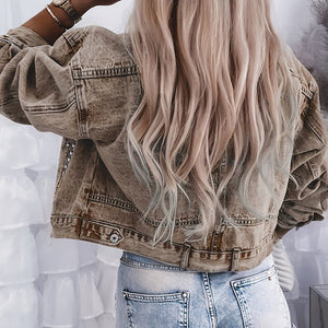 Rivet Studded Denim Jacket