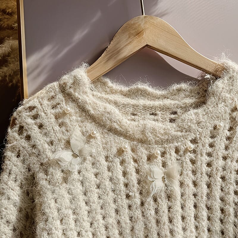 Round Neck Long Sleeve Sweater Two-Piece Sets Lomiraq 