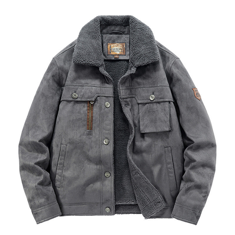 Autumn And Winter Men's Deerskin Jacket