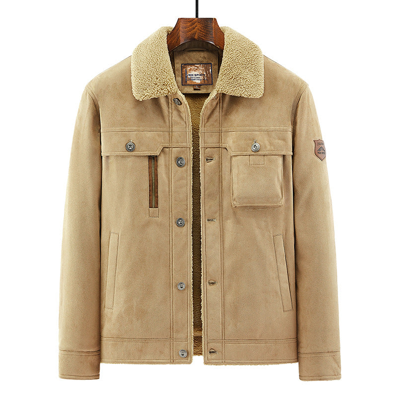 Autumn And Winter Men's Deerskin Jacket
