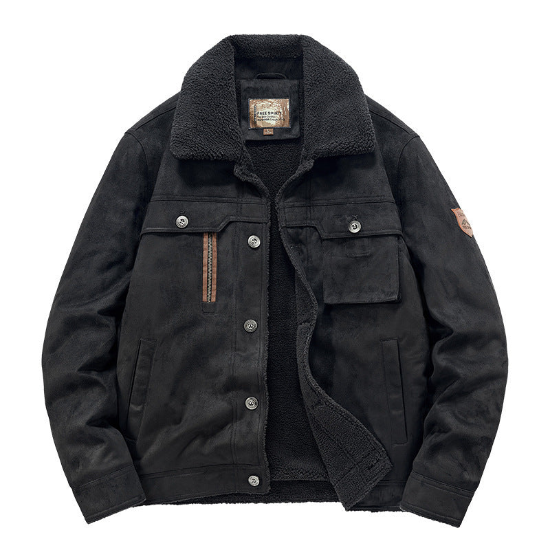 Autumn And Winter Men's Deerskin Jacket