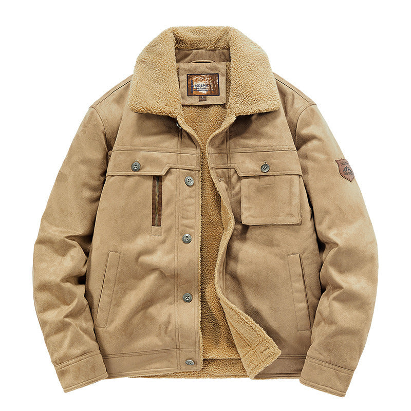 Autumn And Winter Men's Deerskin Jacket