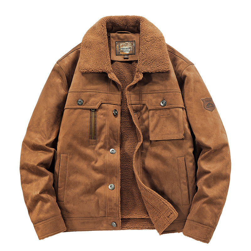 Autumn And Winter Men's Deerskin Jacket