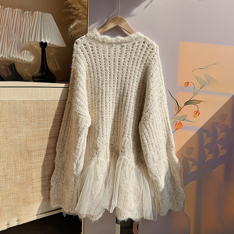 Round Neck Long Sleeve Sweater Two-Piece Sets Lomiraq 