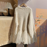 Round Neck Long Sleeve Sweater Two-Piece Sets Lomiraq 